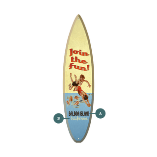 Join the Fun - Surfboard Wall Art Surfboards Old Wood Signs