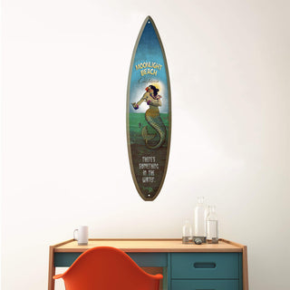 Mermaid Mystique at Moonlight - Surfboard Wall Art Surfboards Meissenburg Designs