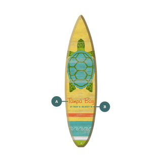 Turtle Latitude - Surfboard Wall Art Surfboards Suzanne Nicoll