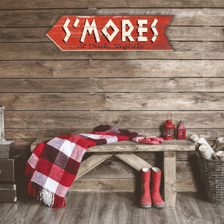 S'MORES Arrow - Wood Wall Decor Cut-Ups Meissenburg Designs