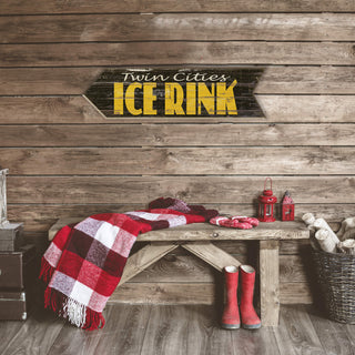 Ice Rink Arrow - Wood Wall Decor Shaped Wall Art Meissenburg Designs