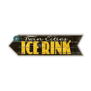 Ice Rink Arrow - Wood Wall Decor Shaped Wall Art Meissenburg Designs