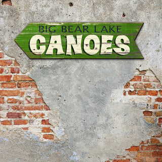 Canoe Arrow (Personalized) - Wood Wall Decor Cut-Ups Marty Mummert Studio