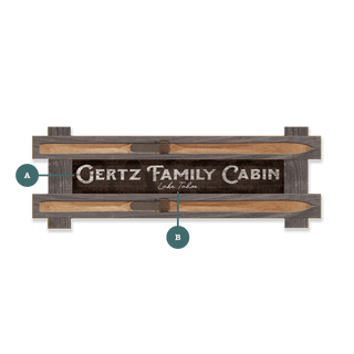 Welcome to the Cabin: Personalized - Framed Wall Decor Framed Art Old Wood Signs