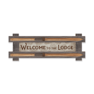 Welcome to the Lodge: Generic - Framed Wall Decor Framed Art Old Wood Signs