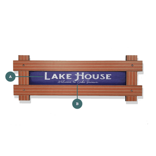 Lake House Sign - Framed Wall Decor Framed Art Old Wood Signs