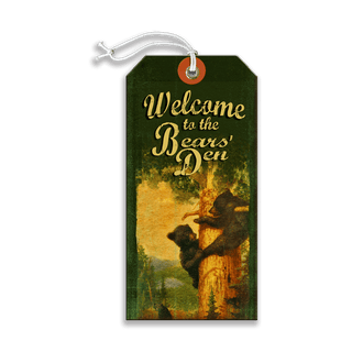 The Bears' Den - Luggage Tag Luggage Tag Old Wood Signs