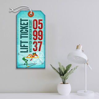 Whitefish Mountain Lift Ticket - Luggage Tag Luggage Tag Meissenburg Designs