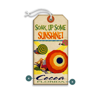 Soak Up Some Sunshine! - Luggage Tag Luggage Tag Meissenburg Designs