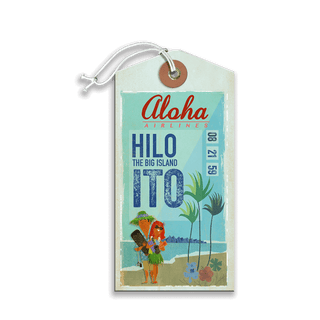 Aloha Airlines Luggage Tag Luggage Tag Old Wood Signs