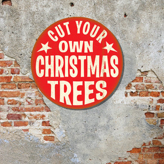 Cut Your Own Christmas Trees - Metal Wall Art Wood & Metal Signs Marty Mummert Studio