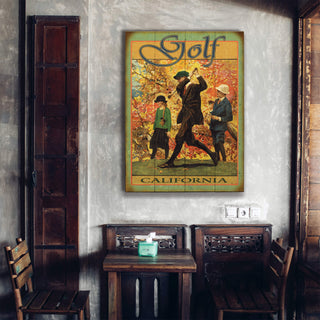 Golden Age of Golf - Wood & Metal Wall Art Wood & Metal Signs Old Wood Signs