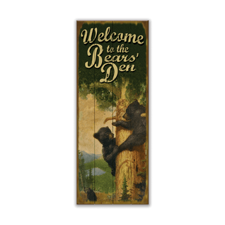 The Bears' Den - Wood & Metal Wall Art Wood & Metal Signs Old Wood Signs