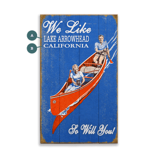 Leisure on the Lake - Wood & Metal Wall Art Wood & Metal Wall Art Meissenburg Designs