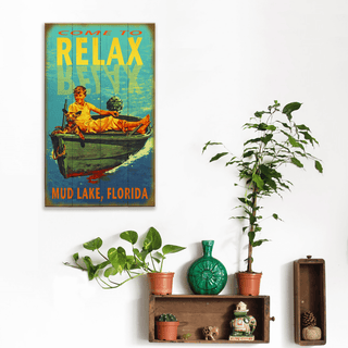 Come to Relax: Personalized - Wood & Metal Wall Art Wood & Metal Wall Art Meissenburg Designs