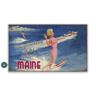 Vacationland of the Nation - Wood & Metal Wall Art Wood & Metal Signs Old Wood Signs