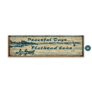 Peaceful Days - Wood & Metal Wall Art Wood & Metal Signs Old Wood Signs