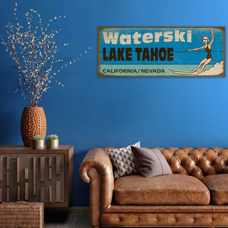 Waterski Wonderland - Wood & Metal Wall Art Wood & Metal Signs Old Wood Signs