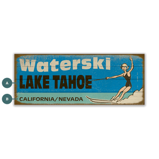 Waterski Wonderland - Wood & Metal Wall Art Wood & Metal Signs Old Wood Signs