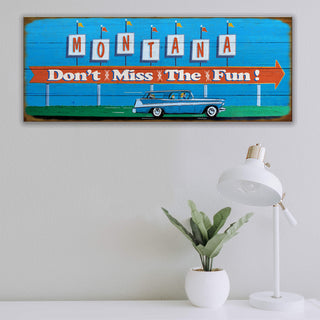 Retro Roadtrip, Don't Miss the Fun! - Wood & Metal Wall Art Wood & Metal Signs Marty Mummert Studio