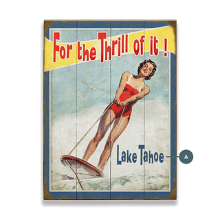 For the Thrill of It - Wood & Metal Wall Art Wood & Metal Signs Old Wood Signs