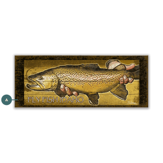 The Angler's Prize: A Portrait of the Catch - Wood & Metal Wall Art Wood & Metal Signs Ed Anderson