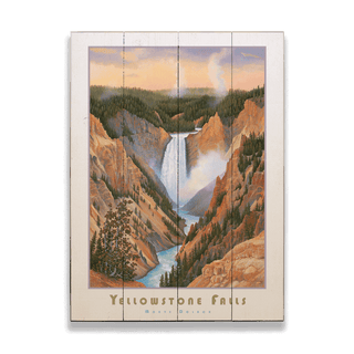 Yellowstone Falls - Wood & Metal Wall Art Wood & Metal Signs Monte Dolack
