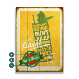 The Finest Mint Juleps - Wood & Metal Wall Art Wood & Metal Signs Old Wood Signs