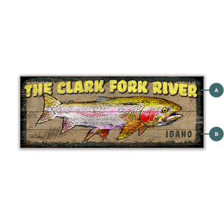 The Spirit of the Trout - Wood & Metal Wall Art Wood & Metal Signs Ed Anderson