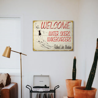 Water Sport Welcome - Wood & Metal Wall Art Wood & Metal Wall Art Meissenburg Designs