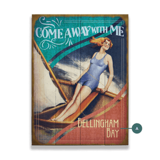 Come Away With Me - Wood & Metal Wall Art Wood & Metal Wall Art Meissenburg Designs