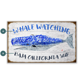 Whale Watching - Wood & Metal Wall Art Wood & Metal Signs FishAye Trading Company