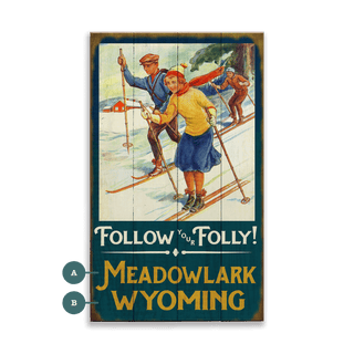 Follow Your Folly! - Wood & Metal Wall Art Wood & Metal Signs Old Wood Signs