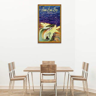 Fly Fishing at June Lake Loop - Wood & Metal Wall Art Wood & Metal Signs Old Wood Signs