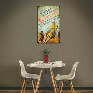 Cowgirls are Worth the Chase - Wood & Metal Wall Art Wood & Metal Wall Art Meissenburg Designs