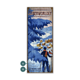 Otherworldly - Wood & Metal Wall Art Wood & Metal Signs Old Wood Signs