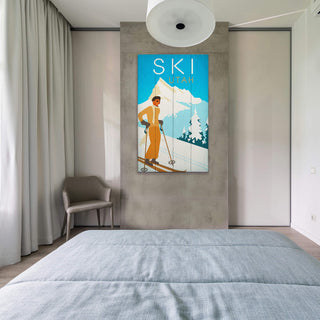 Skiing in Style - Wood & Metal Wall Art Wood & Metal Wall Art Meissenburg Designs