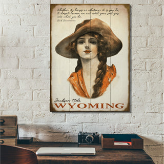 Old Fashioned Cowgirl - Wood & Metal Wall Art Wood & Metal Signs Old Wood Signs