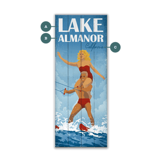 Stacked Water Sports - Wood & Metal Wall Art Wood & Metal Signs Old Wood Signs