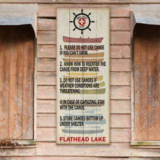 Small Craft Safety - Wood & Metal Wall Art Wood & Metal Signs Old Wood Signs