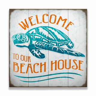 Turtle Beach House - Generic - Wood & Metal Wall Art Wood & Metal Signs Meissenburg Designs