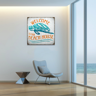 Turtle Beach House - Generic - Wood & Metal Wall Art Wood & Metal Signs Meissenburg Designs