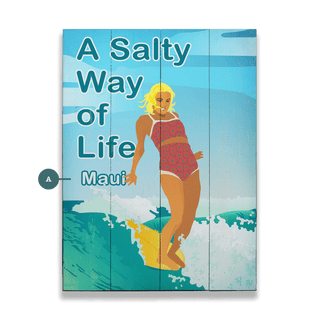 A Salty Way of Life - Wood & Metal Wall Art Wood & Metal Signs Meissenburg Designs