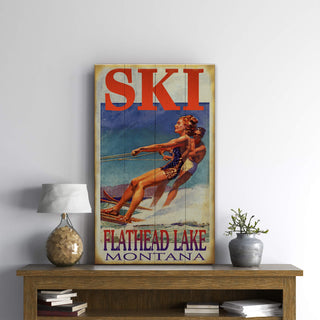 Tandem Waves - Wood & Metal Wall Art Wood & Metal Signs Old Wood Signs