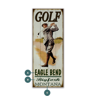 Golf at Eagle Bend - Wood & Metal Wall Art Wood & Metal Signs Meissenburg Designs