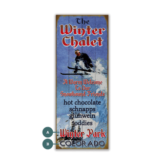 The Winter Chalet - Wood & Metal Wall Art Wood & Metal Signs Old Wood Signs