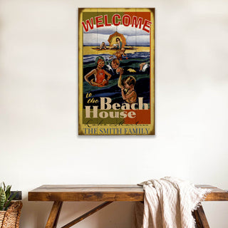 Family Beach House - Wood & Metal Wall Art Wood & Metal Signs Meissenburg Designs