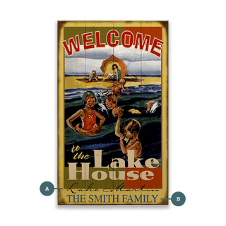 Family Lake House - Wood & Metal Wall Art Wood & Metal Signs Meissenburg Designs