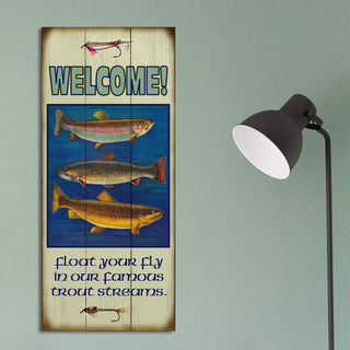 Float Your Fly: Generic - Wood & Metal Wall Art Wood & Metal Signs Old Wood Signs