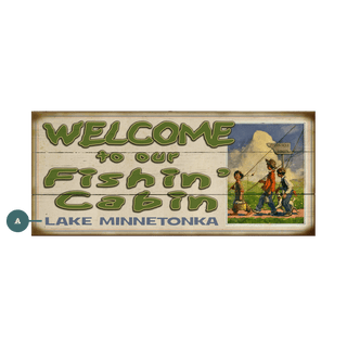 Goin' Fishing - Wood & Metal Wall Art Wood & Metal Signs Meissenburg Designs